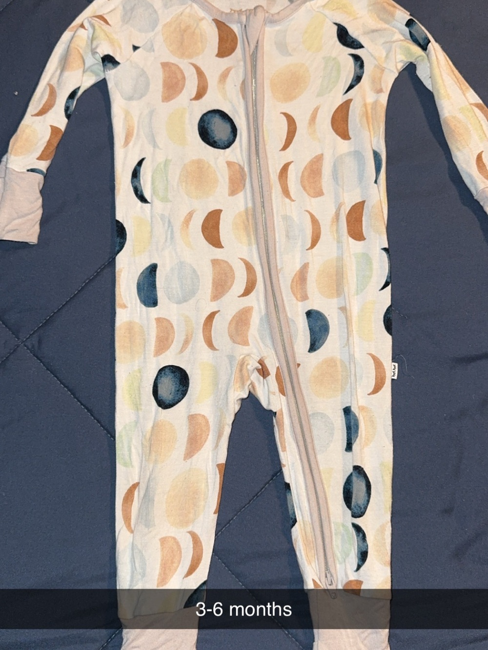 Little Sleepies “Neutral Moons” zippy
